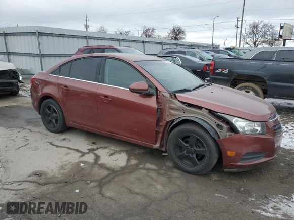 2012 Chevrolet Cruze LT w/1LT with VIN 1G1PF5SC9C7331018, listed as a Copart auction lot 82116214 with 189,849 mi miles and Salvage Title. Bid and sale history available at carsss.com. Image 4.