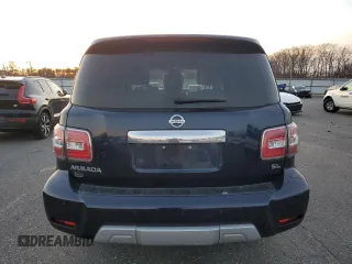 2018 Nissan Armada SV with VIN JN8AY2NC2J9558221, listed as a Copart auction lot 85910294 with 95,434 mi miles and Salvage Title. Bid and sale history available at carsss.com. Image 6.