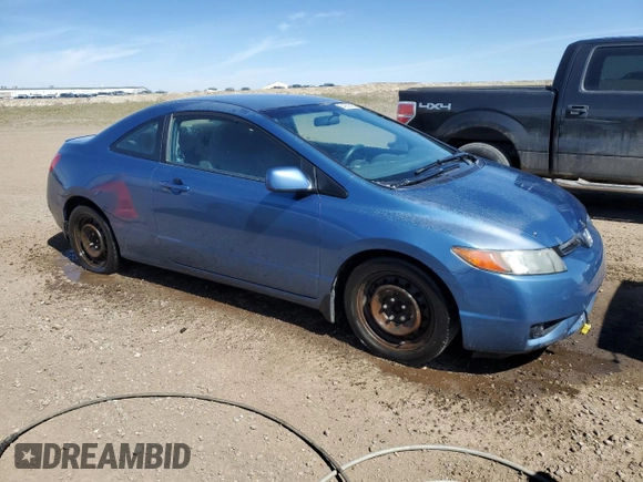 2008 Honda Civic Cpe LX with VIN 2HGFG11638H004082, listed as a Copart auction lot 54259395 with 274,929 mi miles and Salvage Title. Bid and sale history available at carsss.com. Image 4.