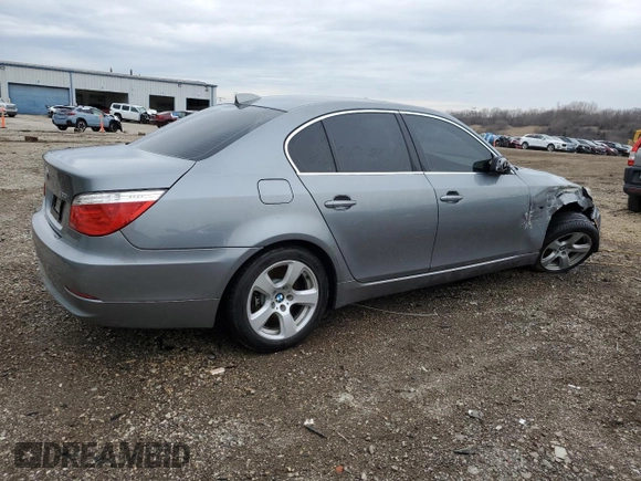 2008 BMW 5 Series 535i with VIN WBANW13508CN56172, listed as a Copart auction lot 50490425 with Not Provided miles and Salvage Title. Bid and sale history available at carsss.com. Image 3.