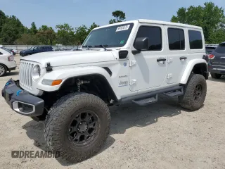 2023 Jeep Wrangler Sahara with VIN 1C4JJXP60PW514314, listed as a Copart auction lot 59183575 with 24,811 mi miles and Salvage title. Bid and sale history available at DreamBid. Image 1.