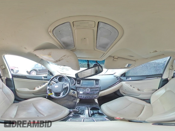 2014 Kia Cadenza Premium with VIN KNALN4D77E5126487, listed as a Copart auction lot 75335474 with 0 mi miles and Salvage Title. Bid and sale history available at carsss.com. Image 13.