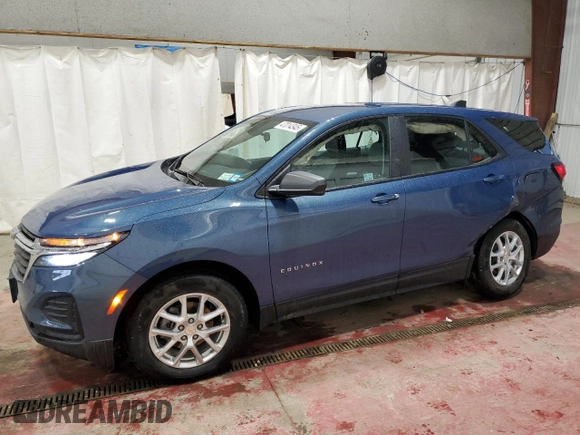 2024 Chevrolet Equinox LS with VIN 3GNAXHEGXRL316615, listed as a Copart auction lot 47014345 with 4,220 mi miles and Salvage Title. Bid and sale history available at DreamBid. Image 1.