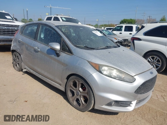 2015 Ford Fiesta ST with VIN 3FADP4GX9FM190724, listed as a IAAI auction lot 41858976 with 111,368 mi miles. Bid and sale history available at carsss.com. Image 1.