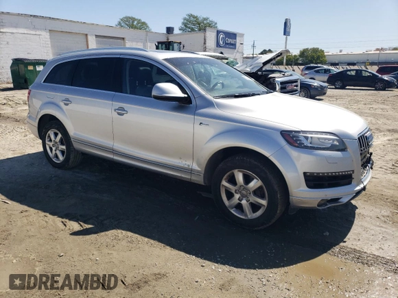 2015 Audi Q7 Premium Plus with VIN WA1LGAFE0FD023484, listed as a Copart auction lot 53295655 with 178,275 mi miles and Salvage Title. Bid and sale history available at DreamBid. Image 4.