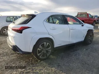 2022 Lexus UX 250h F Sport with VIN JTHE9JBHXN2057983, listed as a Copart auction lot 46143515 with 27,367 mi miles and Salvage Title. Bid and sale history available at DreamBid. Image 3.