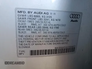 2012 Audi Q7 3.0T S line with VIN WA1DGAFE5CD004817, listed as a Copart auction lot 50196165 with 160,808 mi miles and Clean Title. Bid and sale history available at carsss.com. Image 12.