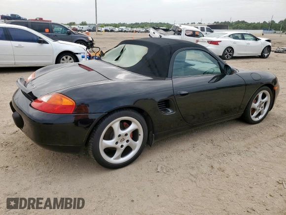 2002 Porsche Boxster S with VIN WP0CB29862U662253, listed as a Copart auction lot 63684845 with 115,500 mi miles and Salvage title. Bid and sale history available at DreamBid. Image 3.