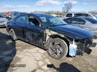 2025 Hyundai Elantra SEL Convenience with VIN KMHLS4DG6SU891344, listed as a Copart auction lot 44336305 with 2,777 mi miles and Salvage Title. Bid and sale history available at DreamBid. Image 4.