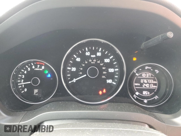 2017 Honda HR-V EX with VIN 3CZRU5H58HM722134, listed as a Copart auction lot 51152935 with 76,733 mi miles and Salvage Title. Bid and sale history available at carsss.com. Image 9.