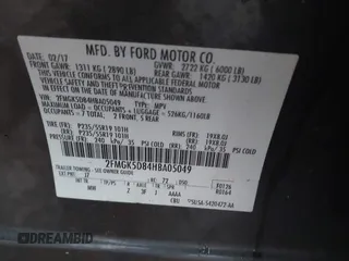 2017 Ford Flex Limited z VIN 2FMGK5D84HBA05049, wystawiony jako IAAI lot #41983079 z przebiegiem 128 052 mil mil oraz . Historia ofert i sprzedaży dostępna na DreamBid. Obrazek 9.