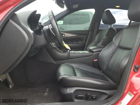 2018 Infiniti Q50 RED SPORT 400 with VIN JN1FV7AR6JM481502, listed as a Copart auction lot 79382084 with 74,095 mi miles and Salvage Title. Bid and sale history available at carsss.com. Image 7.