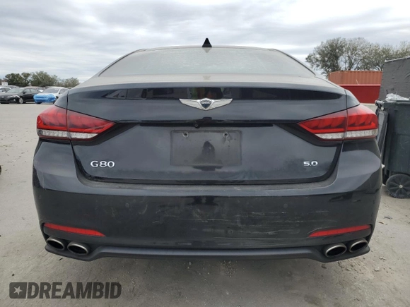 2017 Genesis G80 Ultimate with VIN KMHGN4JF5HU173281, listed as a Copart auction lot 88655005 with 188,294 mi miles and Salvage Title. Bid and sale history available at DreamBid. Image 6.