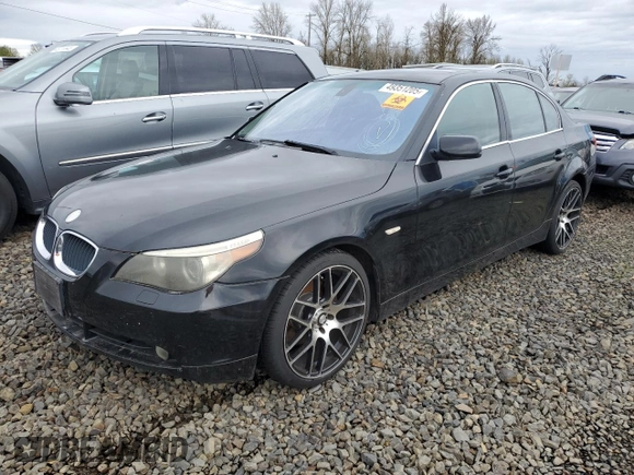 2006 BMW 5 Series 525i with VIN WBANE53586CK82341, listed as a Copart auction lot 49351205 with 184,079 mi miles and Salvage Title. Bid and sale history available at DreamBid. Image 1.