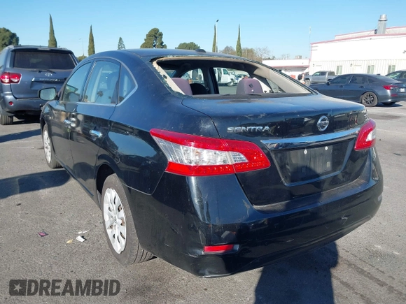 2015 Nissan Sentra SR with VIN 3N1AB7AP9FL655288, listed as a IAAI auction lot 41353119 with Not Provided miles and . Bid and sale history available at DreamBid. Image 3.