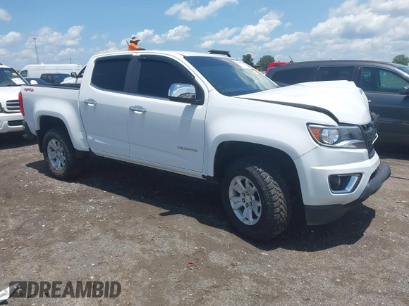 2018 Chevrolet Colorado 4WD LT z VIN 1GCGTCEN3J1108460, wystawiony jako IAAI lot #42543935 z przebiegiem 81 203 mil mil oraz . Historia ofert i sprzedaży dostępna na DreamBid. Obrazek 1.