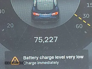 2013 Tesla Model S with VIN 5YJSA1CN8DFP07177, listed as a IAAI auction lot 42127797 with 75,227 mi miles and . Bid and sale history available at DreamBid. Image 16.