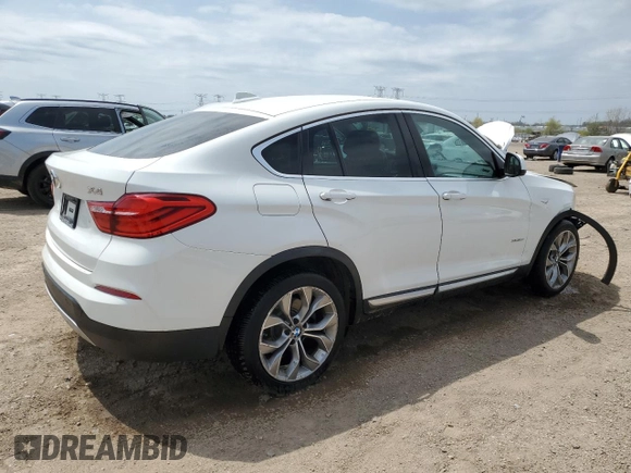 2016 BMW X4 xDrive28i with VIN 5UXXW3C52G0M90018, listed as a Copart auction lot 54887645 with 76,633 mi miles and Salvage title. Bid and sale history available at DreamBid. Image 3.