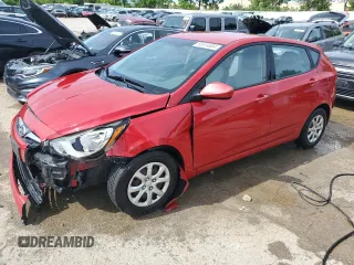 2012 Hyundai Accent GS with VIN KMHCT5AE9CU016105, listed as a Copart auction lot 55514584 with 169,858 mi miles and Salvage Title. Bid and sale history available at carsss.com. Image 1.