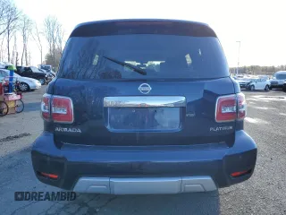 2018 Nissan Armada Platinum with VIN JN8AY2NE0J9732269, listed as a Copart auction lot 84616674 with 89,443 mi miles and Salvage Title. Bid and sale history available at carsss.com. Image 6.