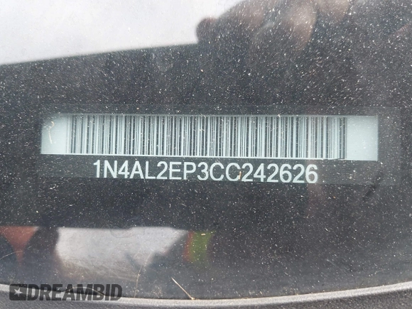 2012 Nissan Altima S with VIN 1N4AL2EP3CC242626, listed as a IAAI auction lot 42399683 with 147,735 mi miles and . Bid and sale history available at DreamBid. Image 9.