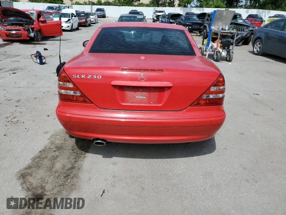2003 Mercedes-Benz SLK 230 Kompressor with VIN WDBKK49F93F278588, listed as a Copart auction lot 58633785 with 82,409 mi miles and Salvage title. Bid and sale history available at DreamBid. Image 6.