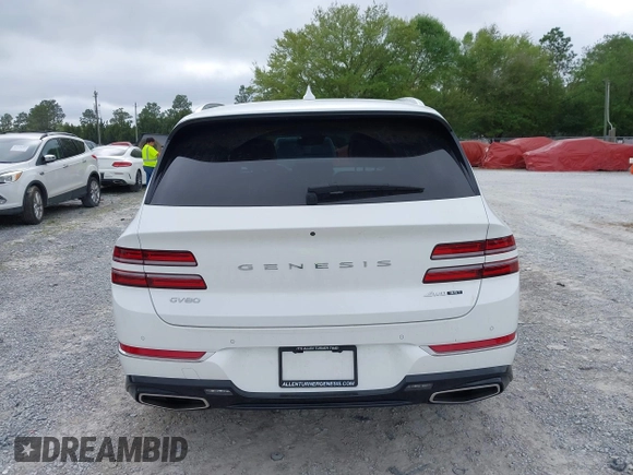 2023 Genesis GV80 z VIN KMUHCESC7PU109750, wystawiony jako IAAI lot #41950393 z przebiegiem 27 229 mil mil oraz . Historia ofert i sprzedaży dostępna na DreamBid. Obrazek 16.