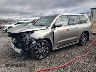 2020 Lexus LX with VIN JTJDY7AX5L4314834, listed as a Copart auction lot 87259254 with 0 mi miles and Salvage Title. Bid and sale history available at carsss.com. Image 1.