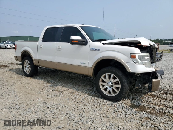 2013 Ford F-150 XL with VIN 1FTFW1ET1DKF45748, listed as a Copart auction lot 58927545 with 236,062 mi miles and Salvage title. Bid and sale history available at DreamBid. Image 4.