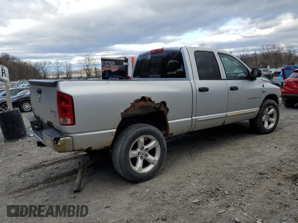2006 Dodge 1500 SLT with VIN 1D7HU18276J139845, listed as a Copart auction lot 53490135 with 153,214 mi miles and Salvage Title. Bid and sale history available at carsss.com. Image 3.