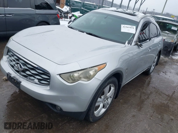 2010 Infiniti FX35 with VIN JN8AS1MW8AM850931, listed as a IAAI auction lot 41565434 with 166,160 mi miles. Bid and sale history available at carsss.com. Image 20.