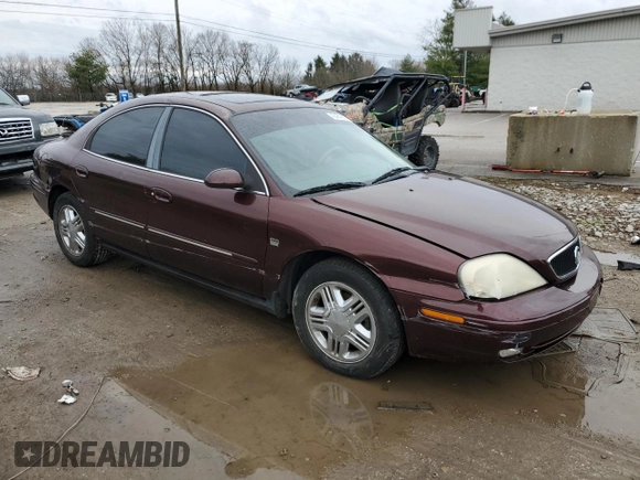 2000 Mercury Sable LS Premium with VIN 1MEFM55S0YA606201, listed as a Copart auction lot 43451915 with 101,294 mi miles and Salvage Title. Bid and sale history available at carsss.com. Image 4.