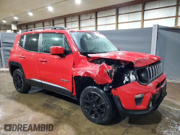 2021 Jeep Renegade Latitude with VIN ZACNJDBB5MPM20018, listed as a Copart auction lot 55626465 with 80,205 mi miles and Clean Title. Bid and sale history available at DreamBid. Image 4.