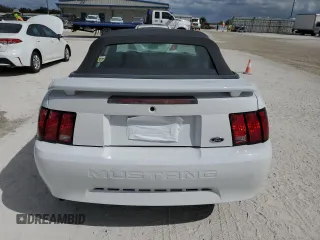 2001 Ford Mustang Deluxe with VIN 1FAFP44411F100378, listed as a Copart auction lot 76925584 with 0 mi miles and Salvage Title. Bid and sale history available at carsss.com. Image 6.
