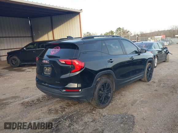 2021 GMC Terrain SLE with VIN 3GKALMEV5ML322850, listed as a IAAI auction lot 41297893 with 122,083 mi miles and . Bid and sale history available at carsss.com. Image 4.
