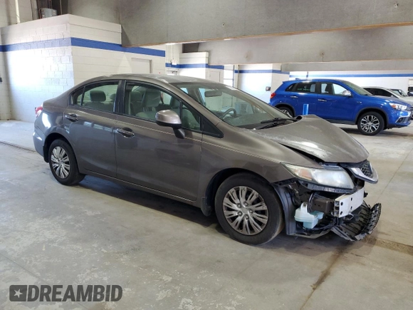 2013 Honda Civic LX с VIN 2HGFB2F50DH562275, выставлен на аукционе Copart как лот 57366155 с пробегом 156 522 миль миль и Списание • Salvage title. История ставок и продаж доступна на DreamBid. Изображение 4.