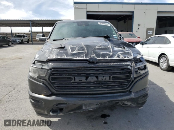 2020 Ram 1500 Limited with VIN 1C6SRFHT7LN382736, listed as a Copart auction lot 47608955 with 100,041 mi miles and Salvage Title. Bid and sale history available at carsss.com. Image 5.