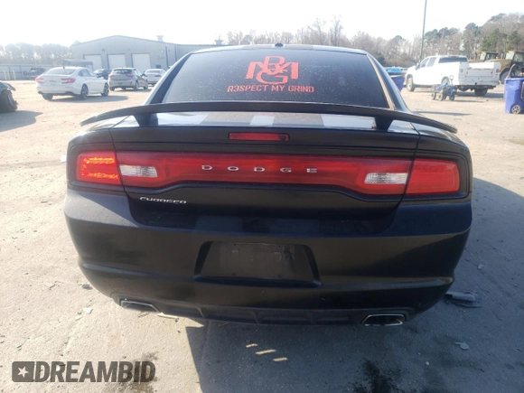 2012 Dodge Charger SXT with VIN 2C3CDXHG3CH245083, listed as a Copart auction lot 44493165 with 186,567 mi miles and Salvage Title. Bid and sale history available at carsss.com. Image 6.