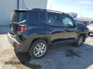 2017 Jeep Renegade Latitude with VIN ZACCJBBB8HPG57686, listed as a Copart auction lot 53922045 with 63,907 mi miles and Salvage title. Bid and sale history available at DreamBid. Image 3.