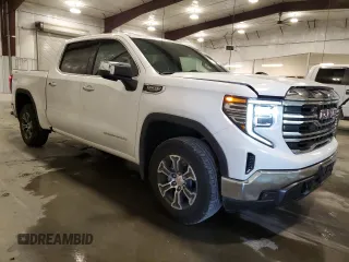 2025 GMC Sierra 1500 SLT z VIN 1GTUUDED0SZ240561, wystawiony jako Copart lot #60465185 z przebiegiem 6 904 mil mil oraz Czysty tytuł • Clean title. Historia ofert i sprzedaży dostępna na DreamBid. Obrazek 4.
