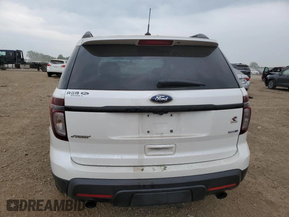 2014 Ford Explorer Sport with VIN 1FM5K8GT0EGB82176, listed as a Copart auction lot 60896715 with 129,576 mi miles and Salvage title. Bid and sale history available at DreamBid. Image 6.