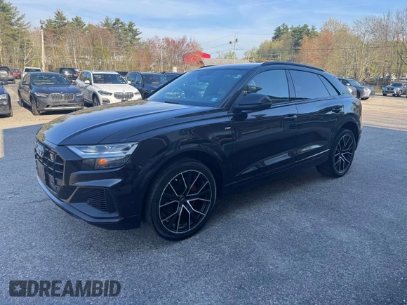 2019 Audi Q8 Premium Plus with VIN WA1EVAF16KD031014, listed as a Copart auction lot 55879645 with 116,056 mi miles and Clean Title. Bid and sale history available at carsss.com. Image 2.