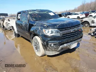 2021 Chevrolet Colorado 4WD Z71 with VIN 1GCGTDEN0M1117014, listed as a IAAI auction lot 41540932 with 39,446 mi miles. Bid and sale history available at carsss.com. Image 1.