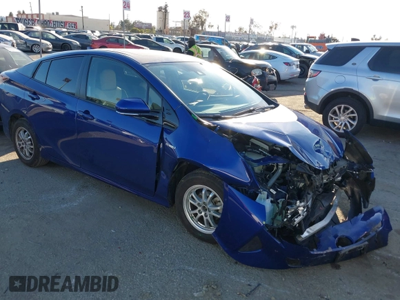 2018 Toyota Prius Two with VIN JTDKARFU2J3056932, listed as a IAAI auction lot 41637372 with 52,731 mi miles. Bid and sale history available at carsss.com. Image 1.