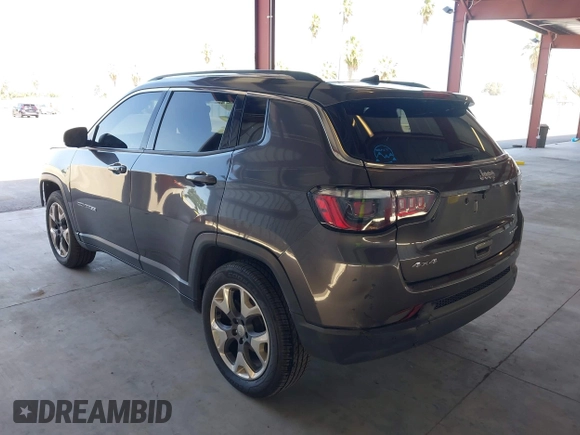 2021 Jeep Compass Limited with VIN 3C4NJDCB4MT565268, listed as a IAAI auction lot 41989761 with 97,368 mi miles and . Bid and sale history available at DreamBid. Image 3.