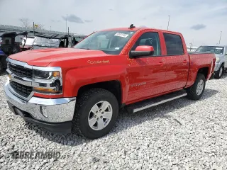 2016 Chevrolet Silverado 1500 LT with VIN 3GCUKREC8GG379208, listed as a Copart auction lot 53381765 with 91,530 mi miles and Salvage Title. Bid and sale history available at DreamBid. Image 1.