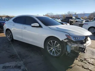 2020 Acura TLX with VIN 19UUB3F37LA001516, listed as a Copart auction lot 80085224 with 45,530 mi miles and Salvage Title. Bid and sale history available at carsss.com. Image 4.