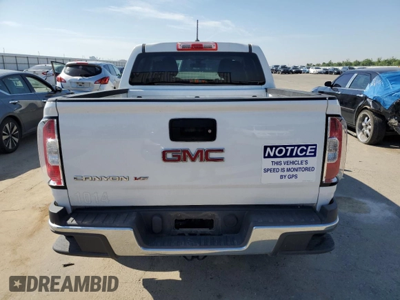 2018 GMC Canyon 2WD with VIN 1GTG5BEN8J1142124, listed as a Copart auction lot 52396385 with 100,836 mi miles and Salvage Title. Bid and sale history available at carsss.com. Image 6.