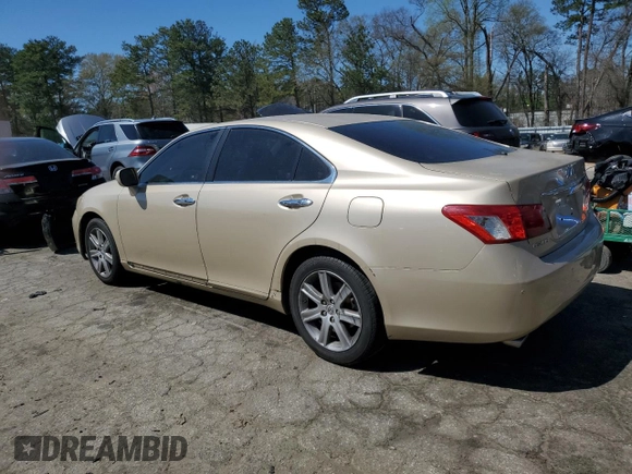 2007 Lexus ES 350 with VIN JTHBJ46G572102506, listed as a Copart auction lot 50373145 with 192,705 mi miles and Non Repairable. Bid and sale history available at carsss.com. Image 2.
