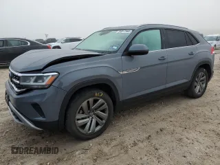 2021 Volkswagen Atlas SE z VIN 1V2JE2CA3MC214375, wystawiony jako Copart lot #54017365 z przebiegiem 34 730 mil mil oraz Szkoda całkowita • Salvage title. Historia ofert i sprzedaży dostępna na DreamBid. Obrazek 1.